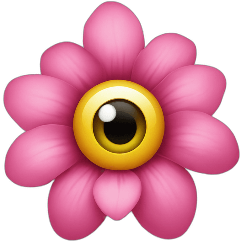 flower with eyes emoji