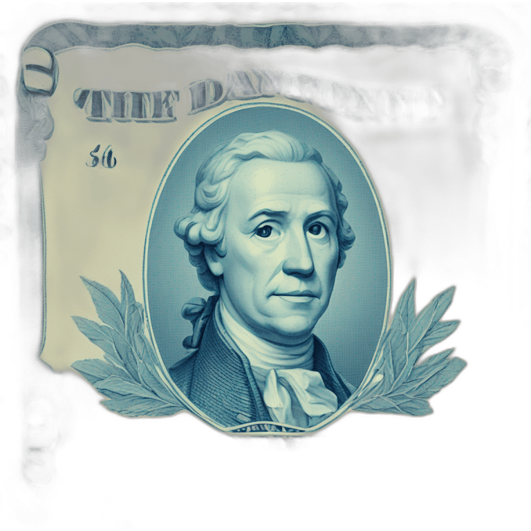 Blue banknote emoji