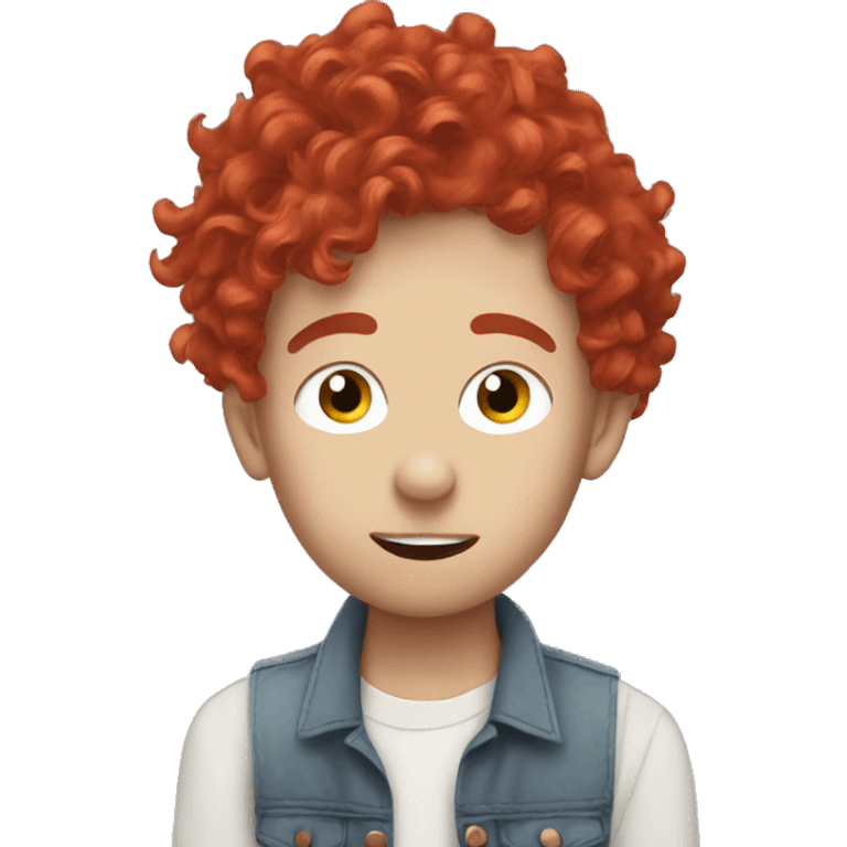 Olly alexander with red hair emoji