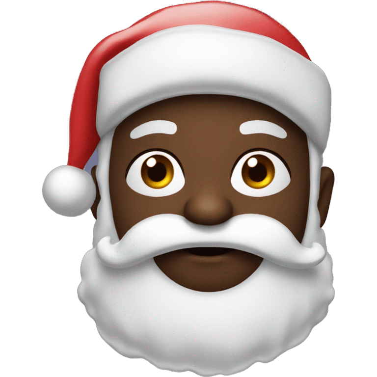 Black santa lip emoji