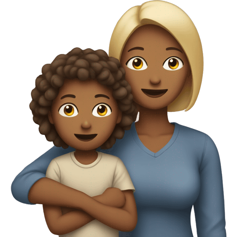 mom and son  emoji