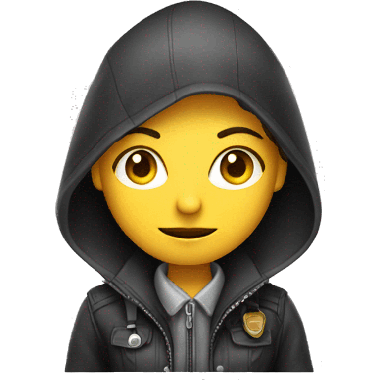 Girl hacker detective  emoji