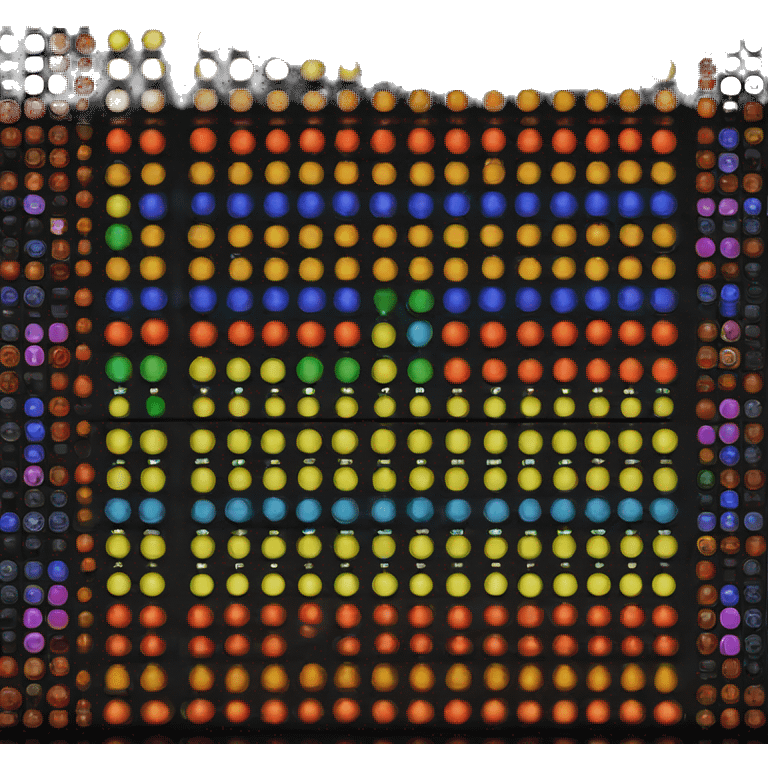 Lite brite  emoji