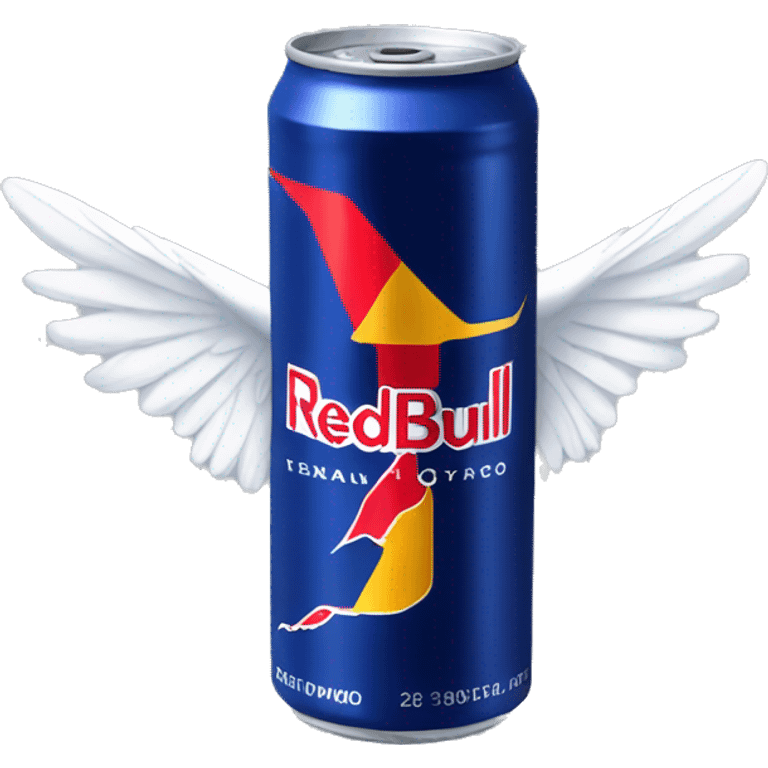 Redbull can with white wings  emoji