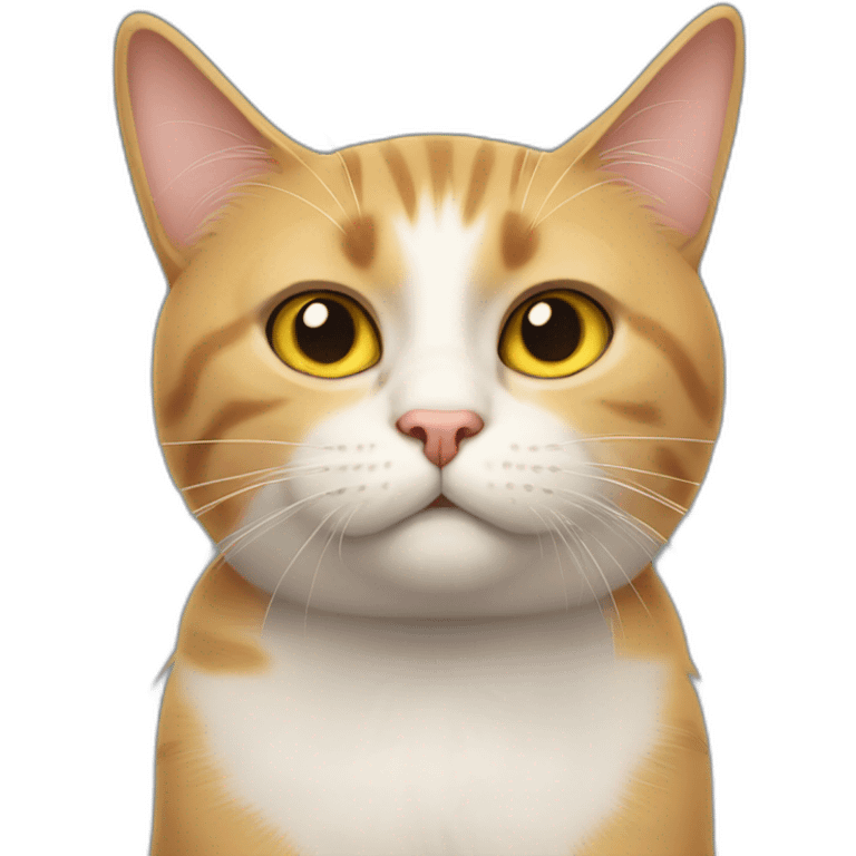 cat looking at you in utter disgust emoji