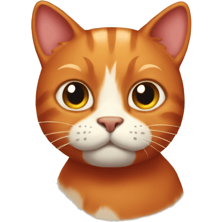 Red cat emoji