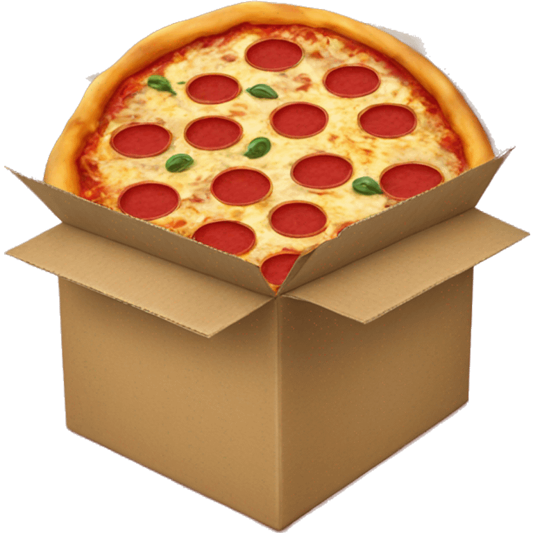 Pizza in a box emoji