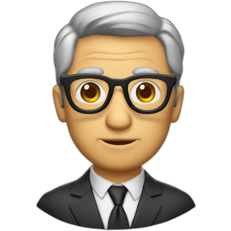 Mayor de edad con gafas emoji