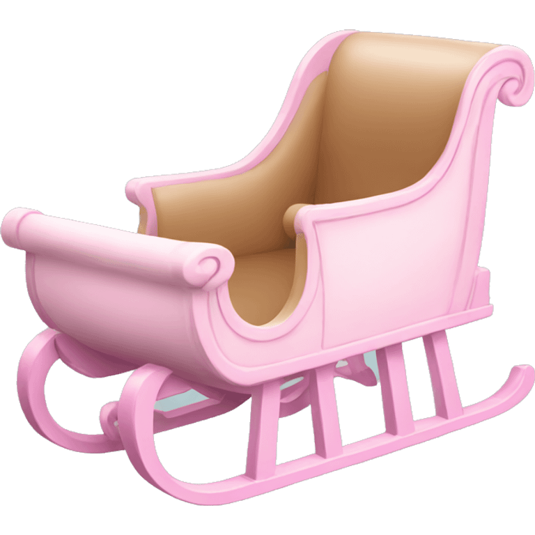 light pink sleigh emoji