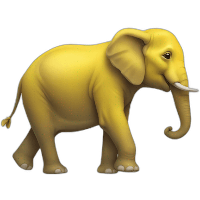 Yellow elephant emoji