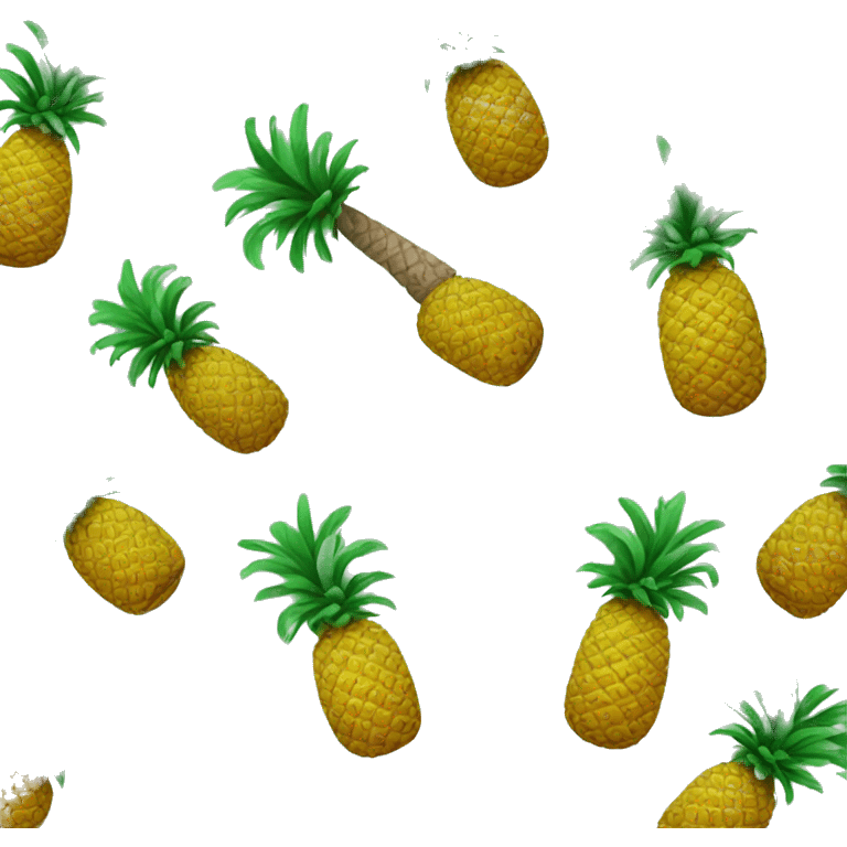 Pineapple palm tree emoji