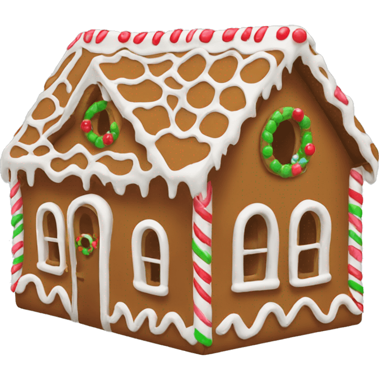 Gingerbread house emoji