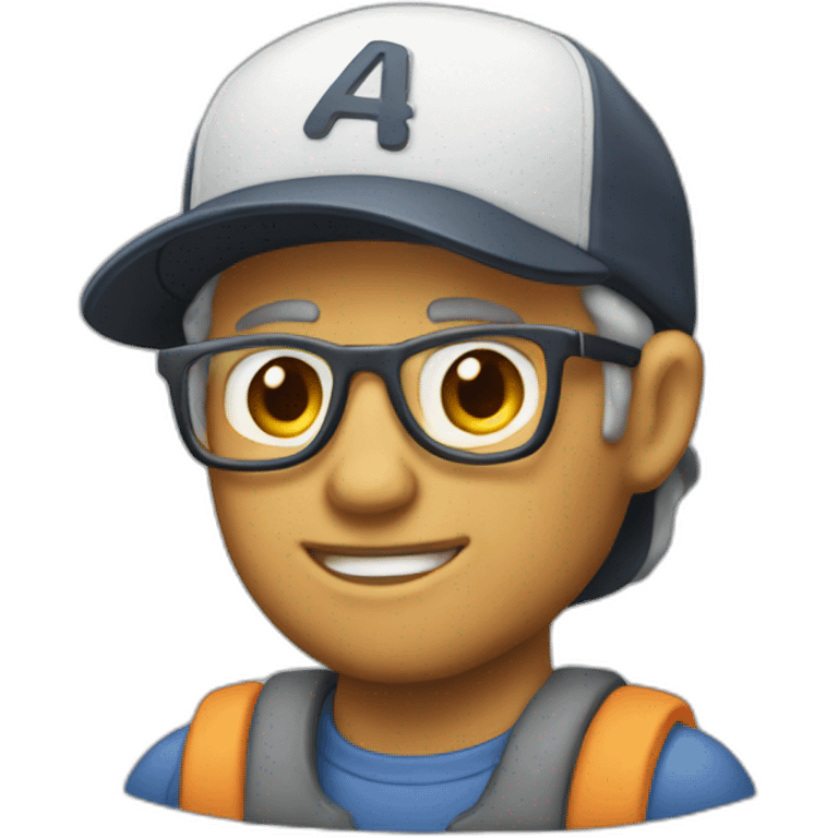 a 40 years als man with basecap  emoji