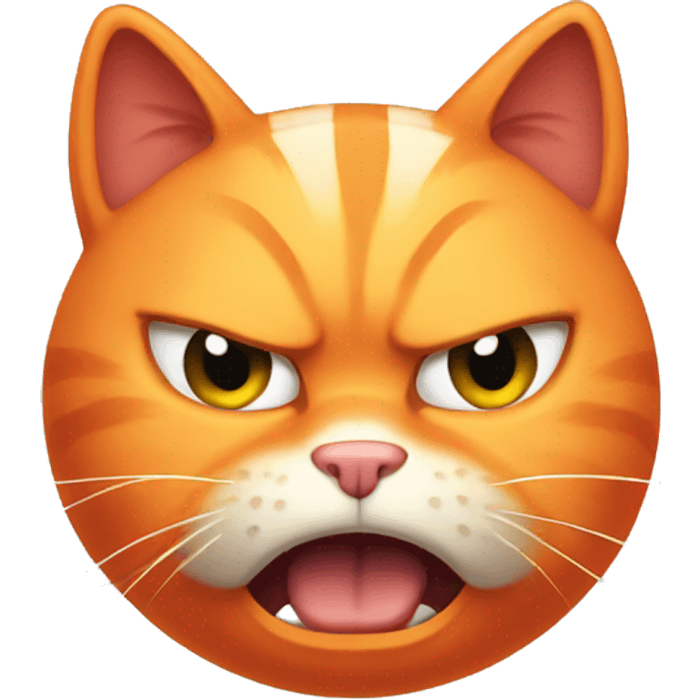 orange kitty angry emoji