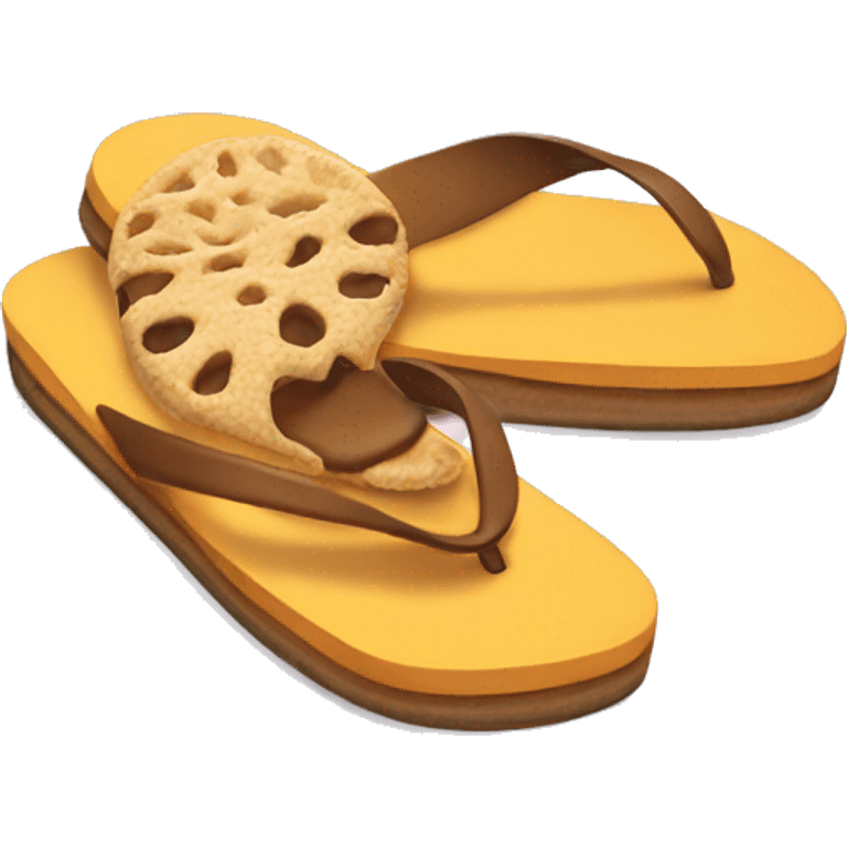 flip flop eating chee emoji