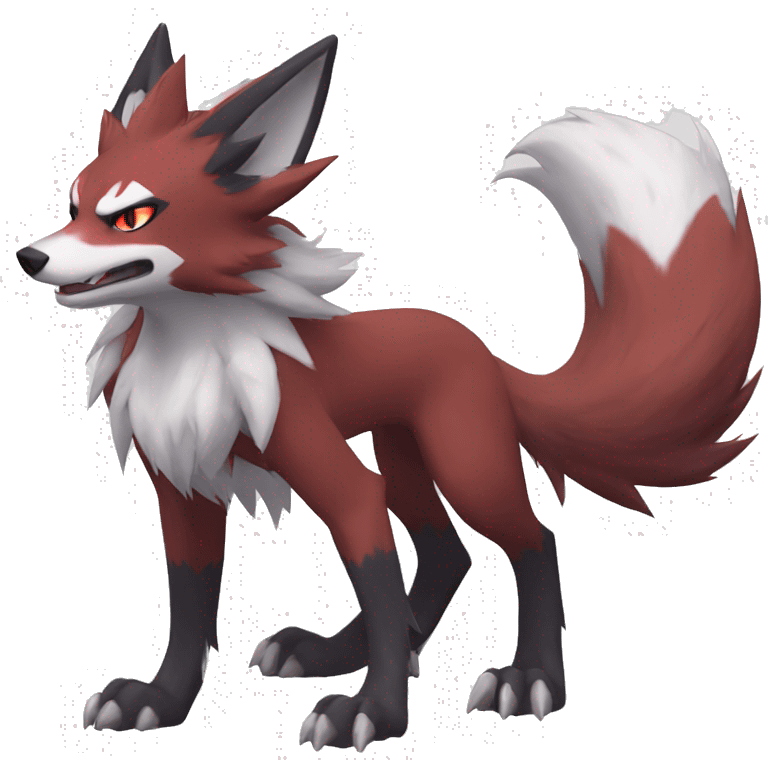 Zoroark-Lycanroc full body emoji