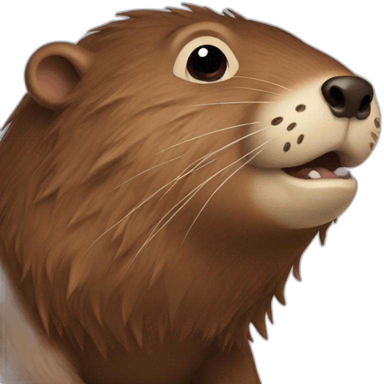 Furless beaver emoji