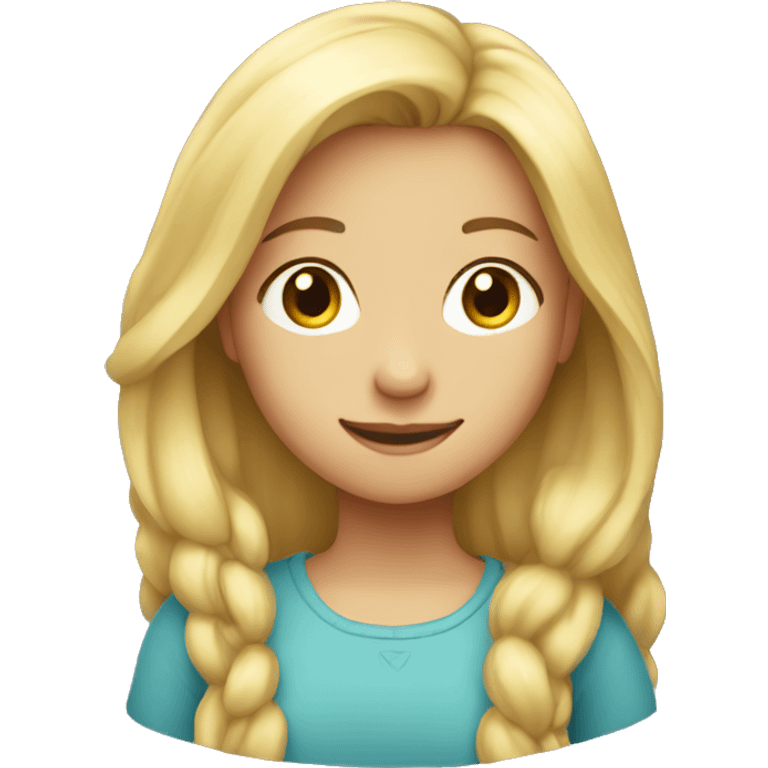 fair-haired girl  emoji