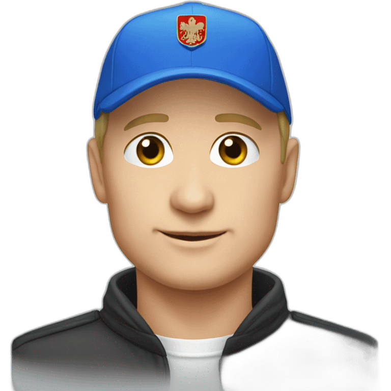 putin with blue cap emoji