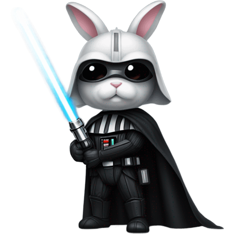 A bunny as earth Vader  emoji