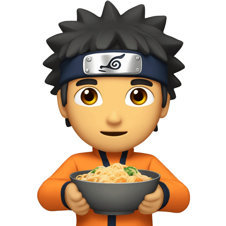 Naruto with ramen  emoji