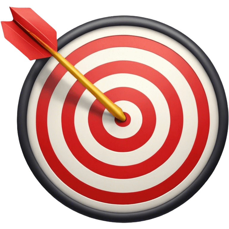 a target with an arrow, symbolizing precise and targeted marketing emoji