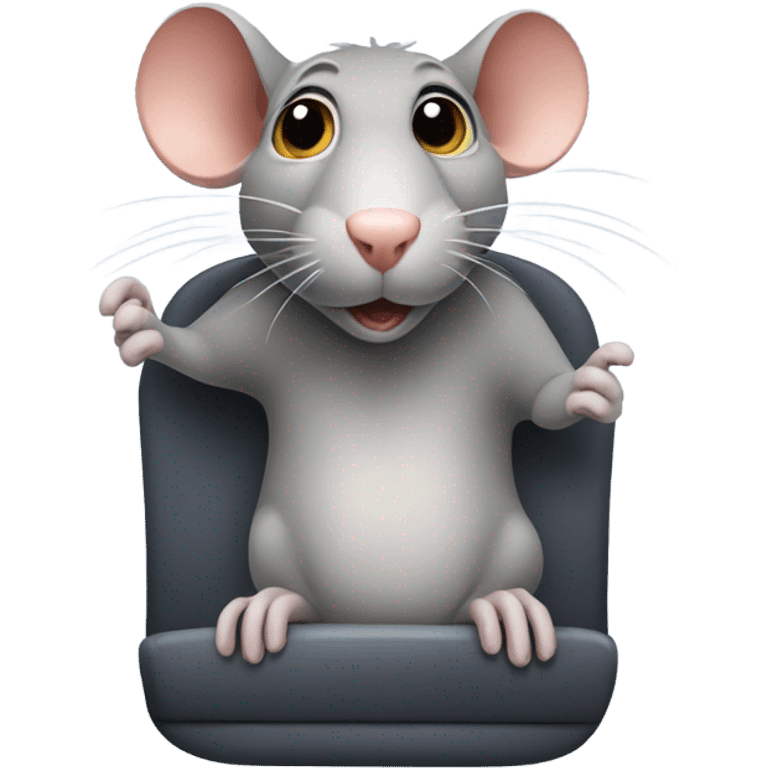 Rat on a bus emoji