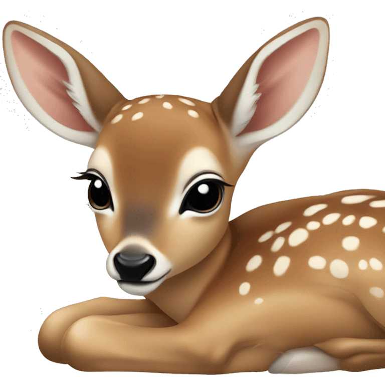 baby deer laying down emoji