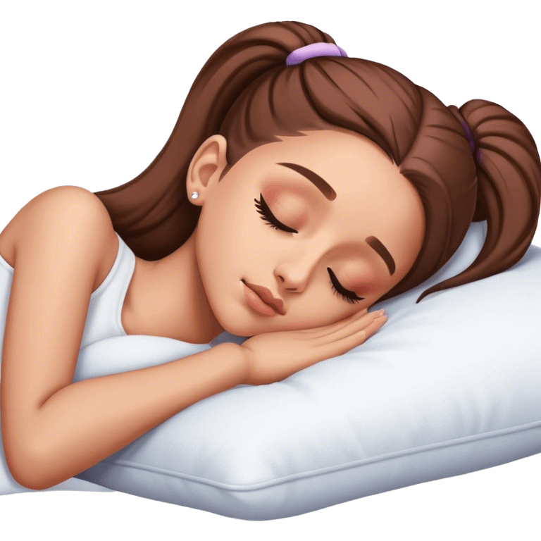 Ariana Grande sleeping emoji