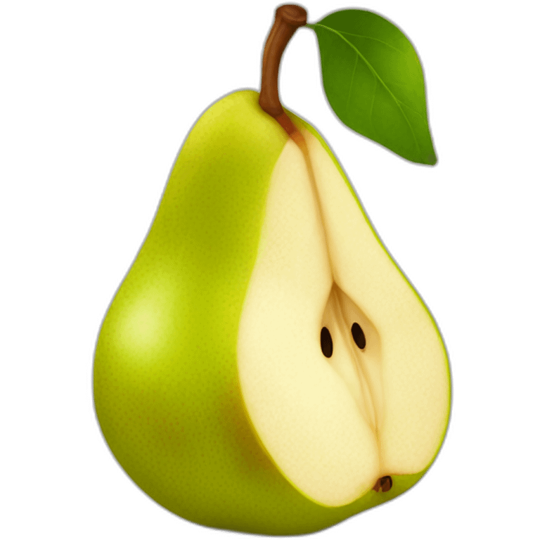 pear bitten emoji