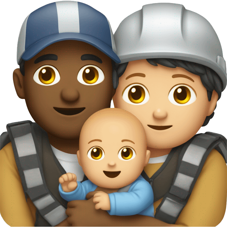 A guy as technical designer and a two babys  emoji