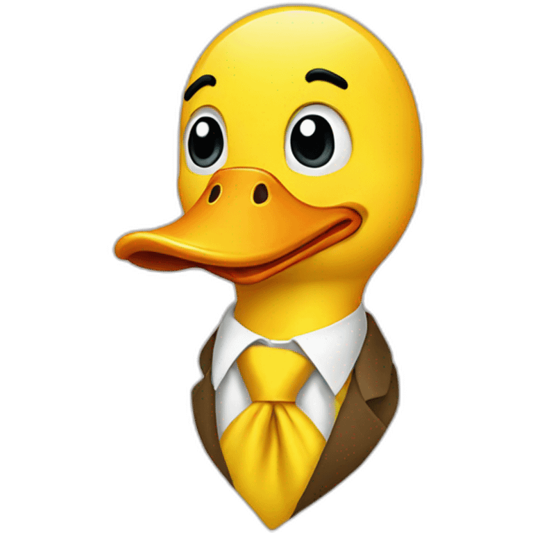 Duck tie emoji