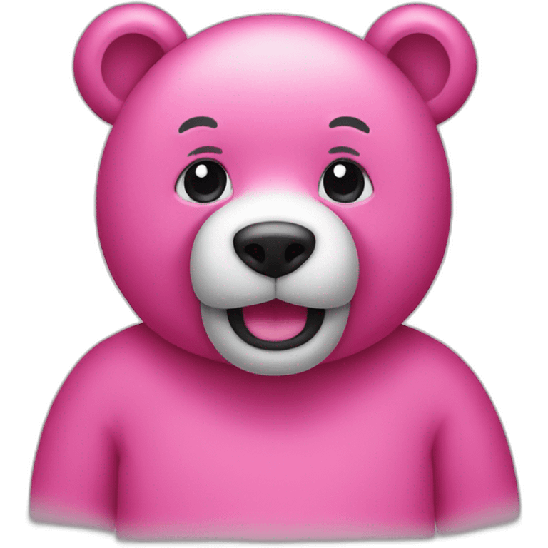 Create a pink bear  emoji