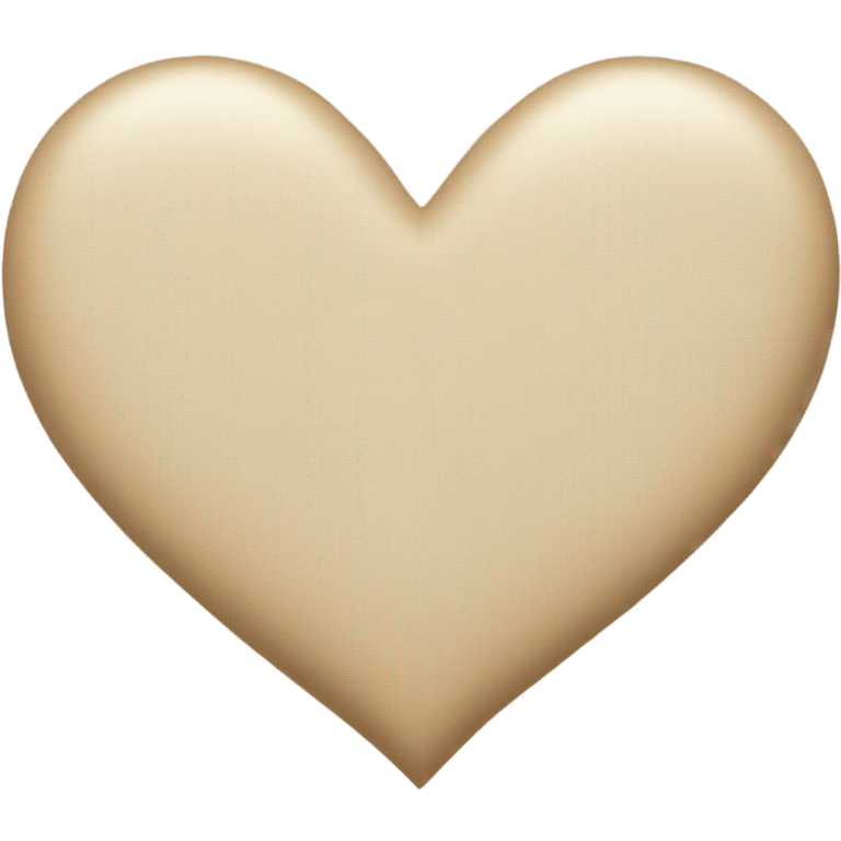 Light beige heart emoji