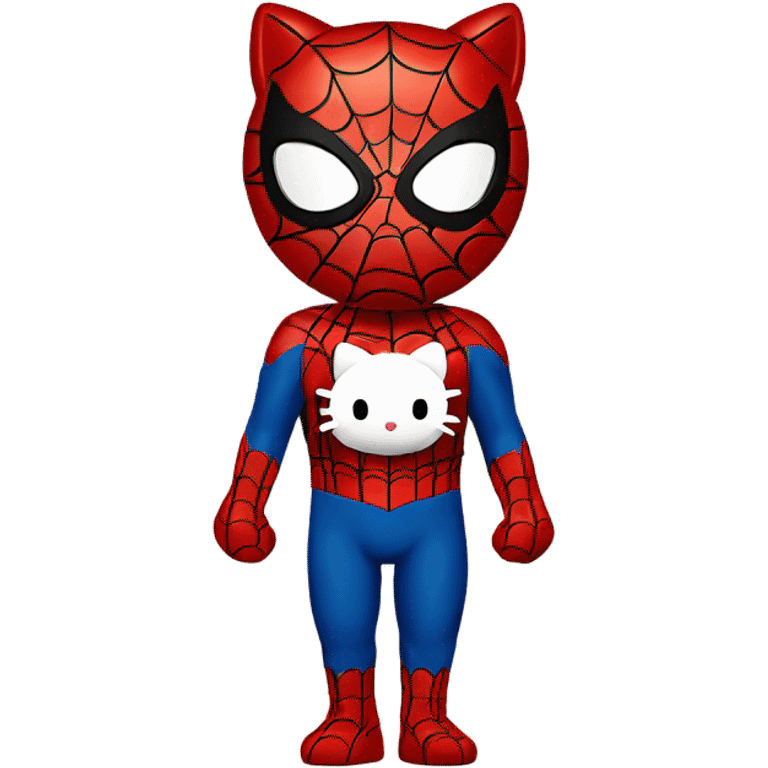 spider-man and hello kitty emoji