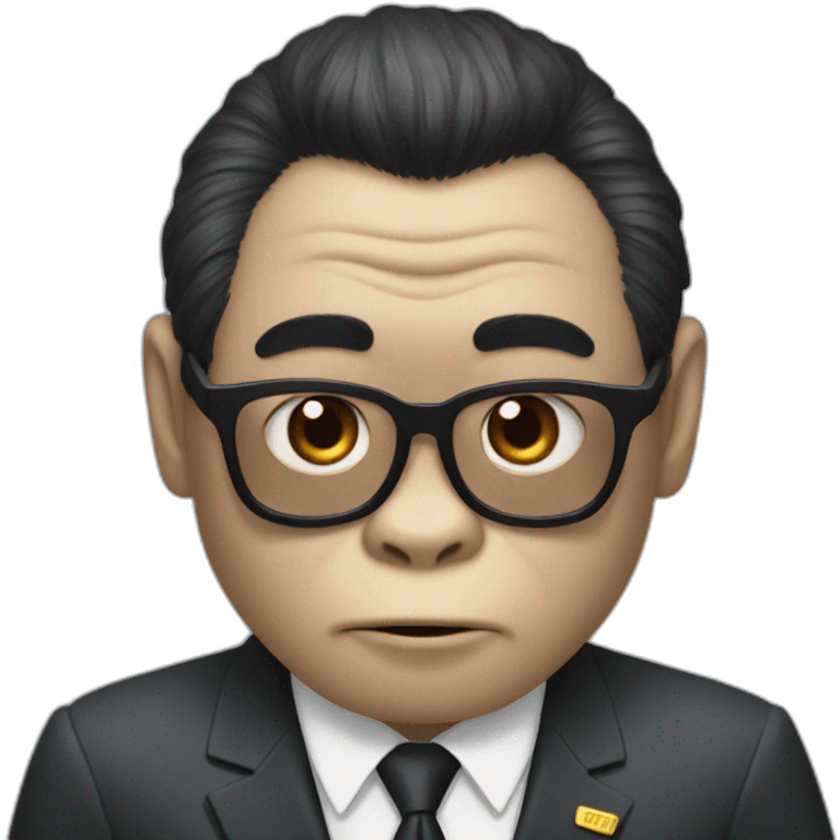 Gorilla with Kim yong un emoji