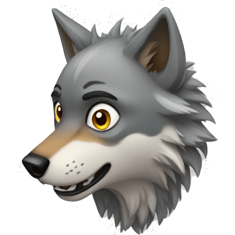 Scared Wolf emoji