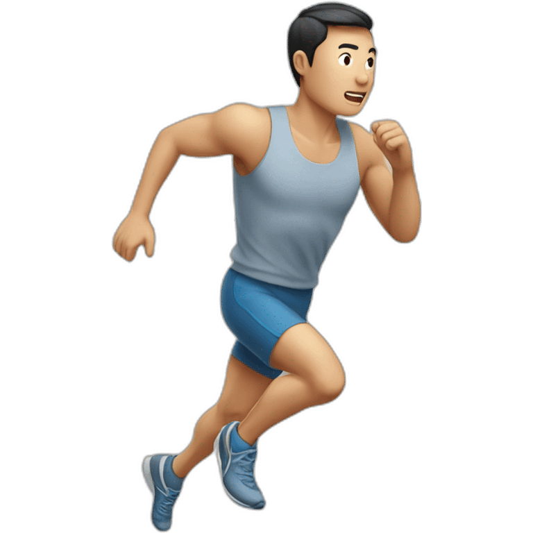 🏃：a-chinese-man-running emoji