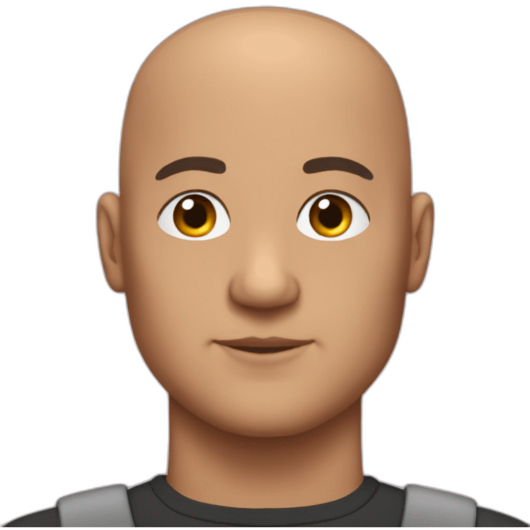 Bald sigma male emoji