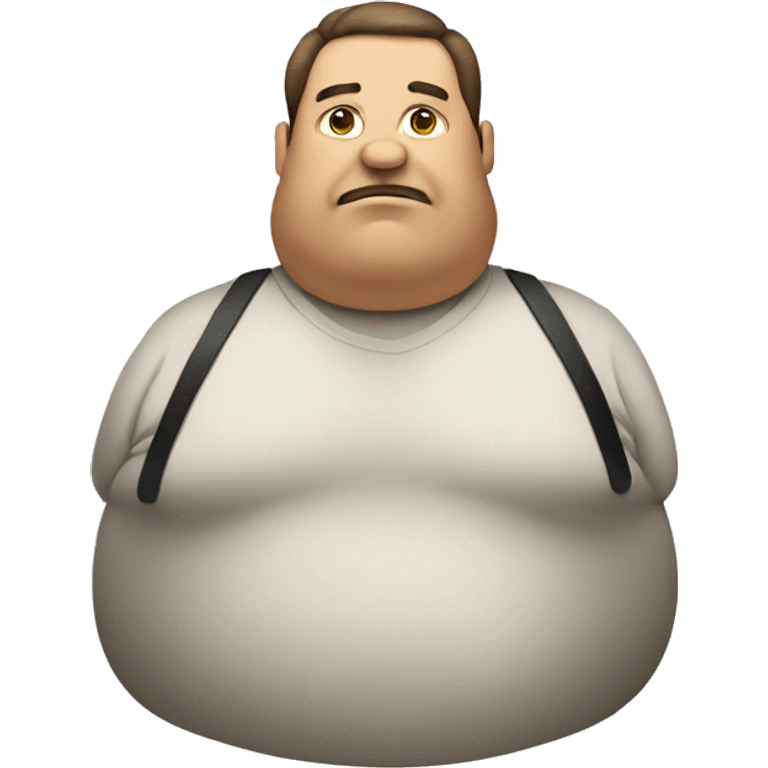 large wide man fat emoji