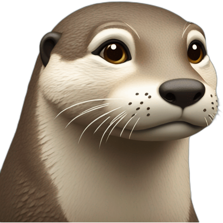 Loutre qui fait un doit d'honneur emoji