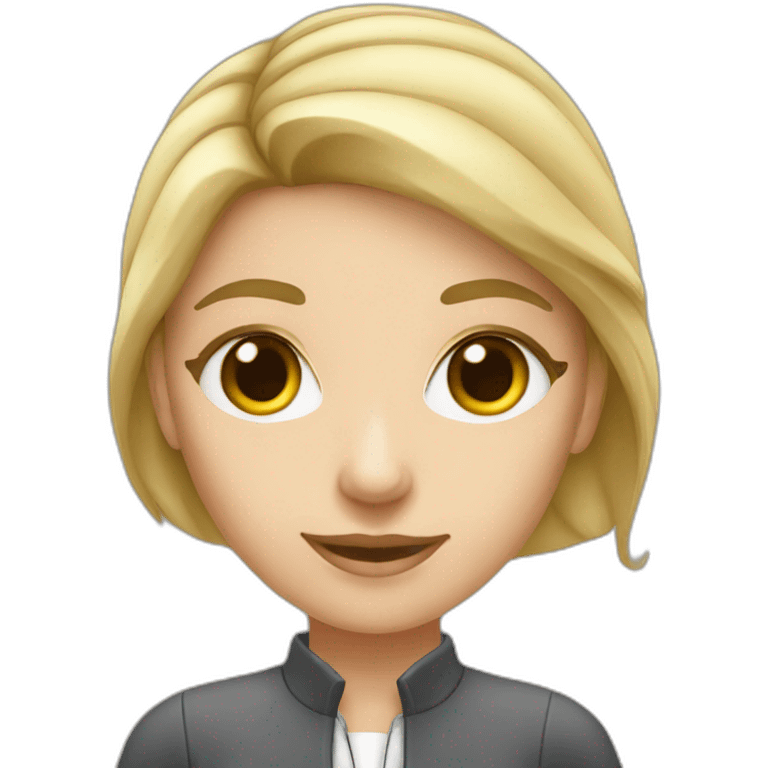 white girl Affiliate manager  emoji