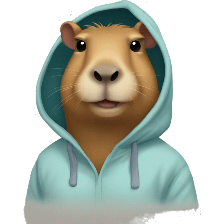 Capybara in a hoodie emoji