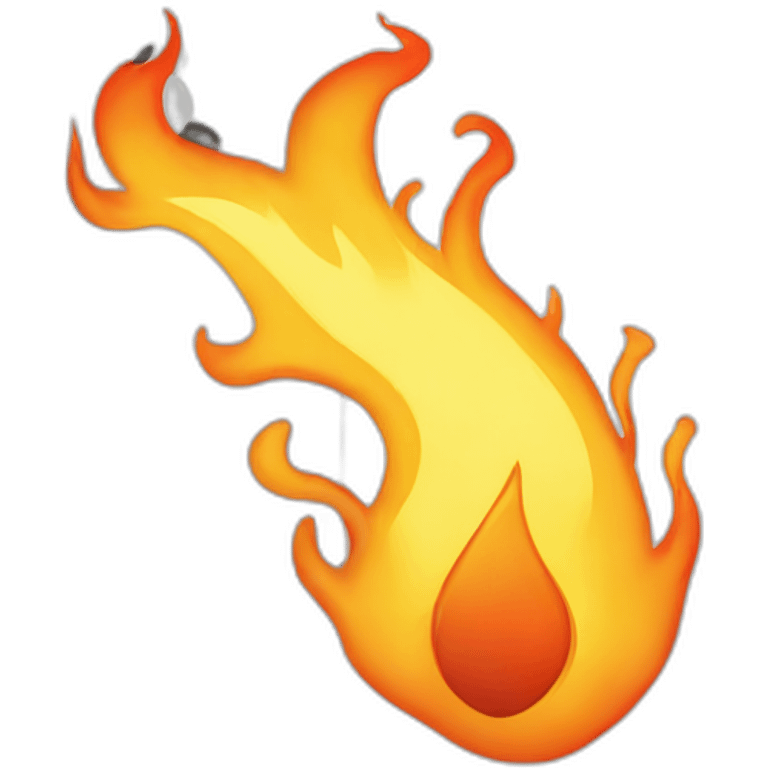 Iphone flaming emoji