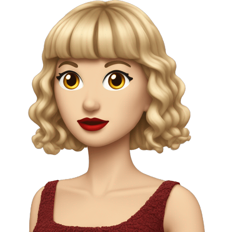 Taylor swift wearing her tortured poets department dress from the eras tour  emoji