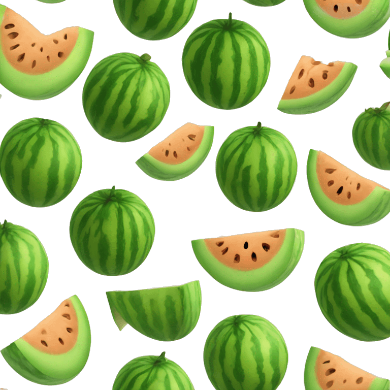 eine weibliche melone namens melondia emoji