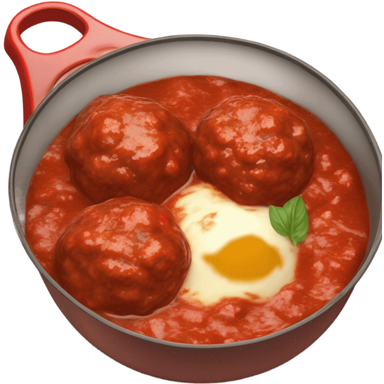 Meatball sauce red emoji