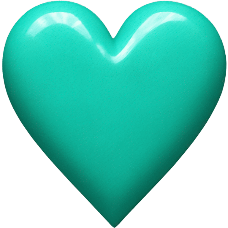 Turquoise heart emoji