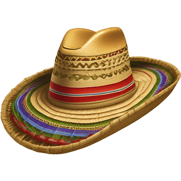 Sombrero vueltiao with an accordion emoji