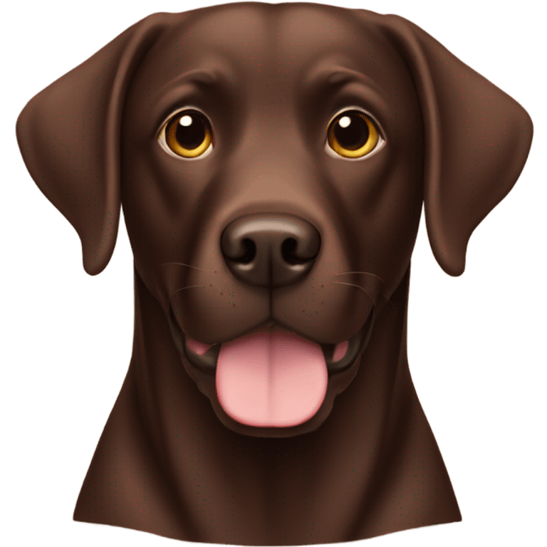 Chocolate Labrador  emoji